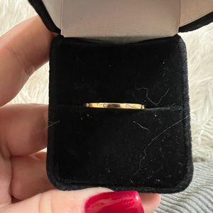 Solid Gold & Diamond band